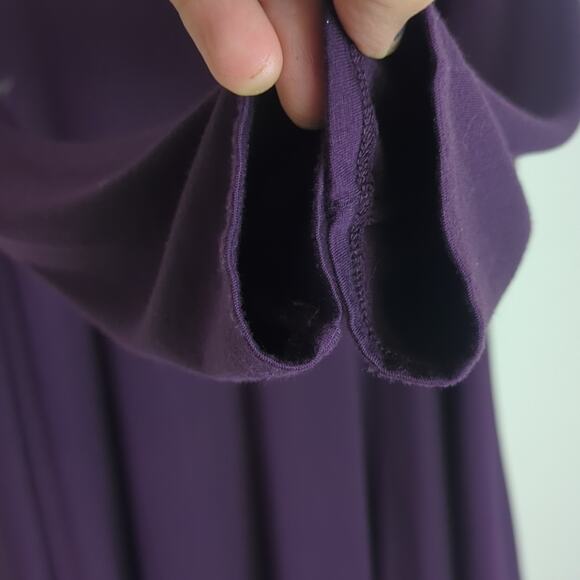 90's Revival Soft Modal Cowl Neck Shirt Dress Women's Size Medium - Picture 4 of 8